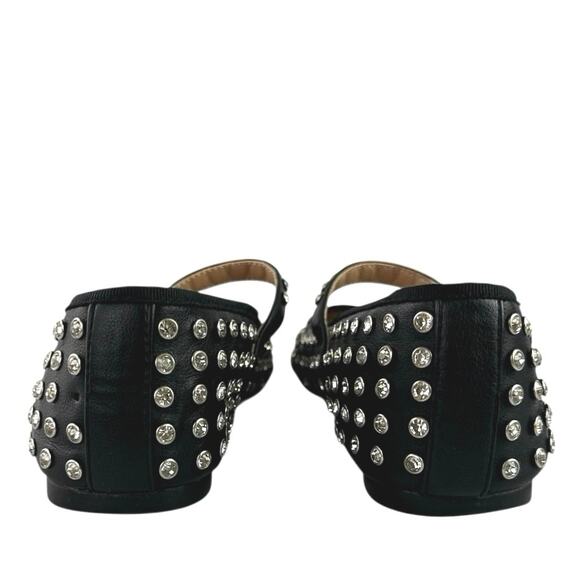 Steve Madden Vinetta Women's Black Rhinestone Studded Mary Jane Ballet Flats 7M - Picture 3 of 8